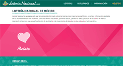 Desktop Screenshot of loterianacional.com