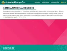 Tablet Screenshot of loterianacional.com